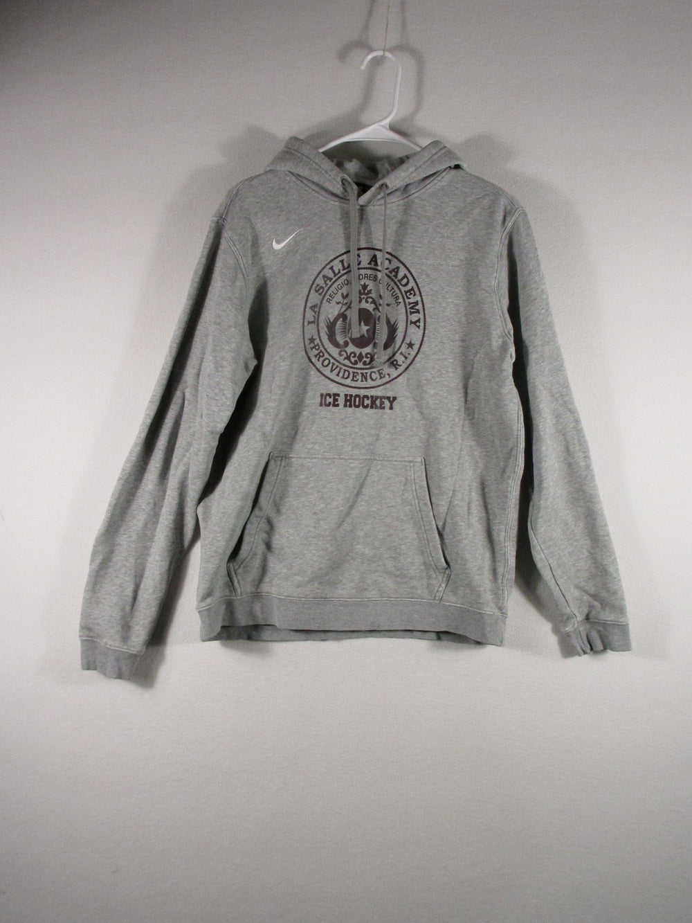 Nike Mens Sportswear Hoodie Sweatshirt Drawstring Long Sleeve Size M Gray