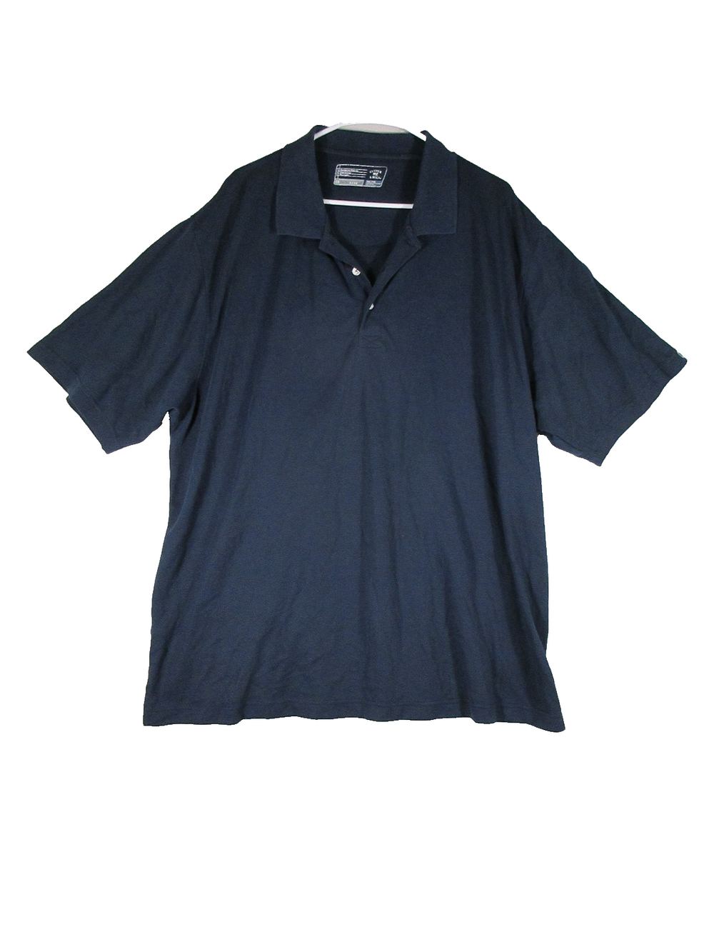 Cutter & Buck Mens Button-Up Polo Shirt Short Sleeve Collar Size 2XL Blue