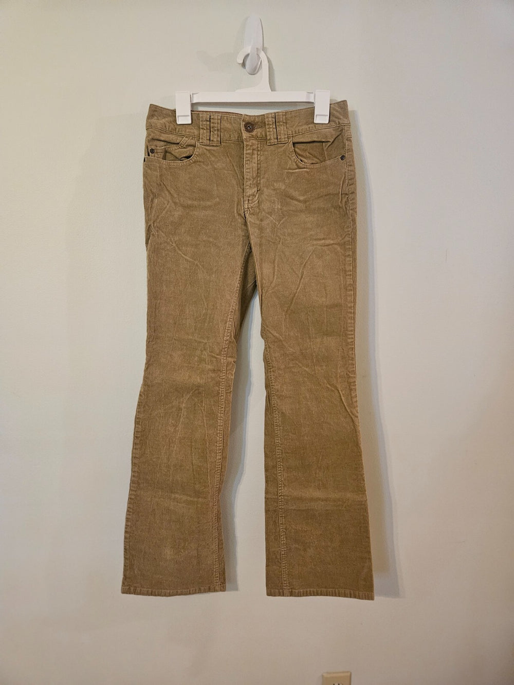 Tommy Hilfiger Beige Corduroy Button Closure Woman's 6