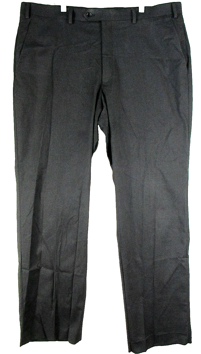 Alfani Mens Mid Rise Straight Dress Pants Button Fly Pockets Size 38W/32L Black