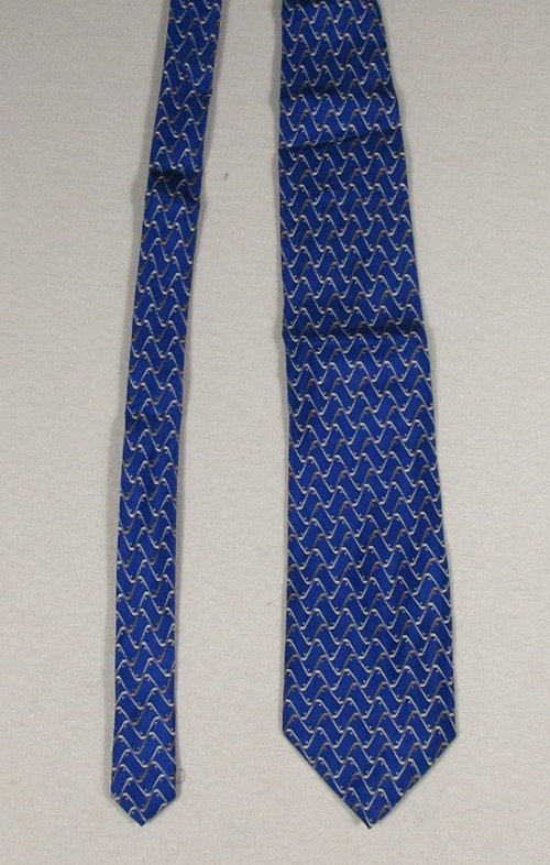 Nautica Mens 100% Silk Neck Tie Chevron Made in China