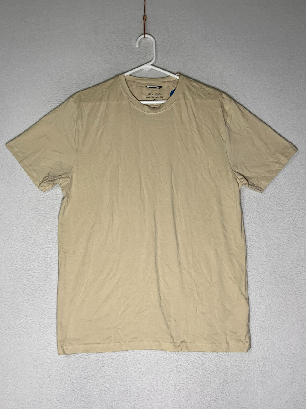 Porter & Ash Beige Short Sleeve Performance T-Shirt Men's Size Large NWT