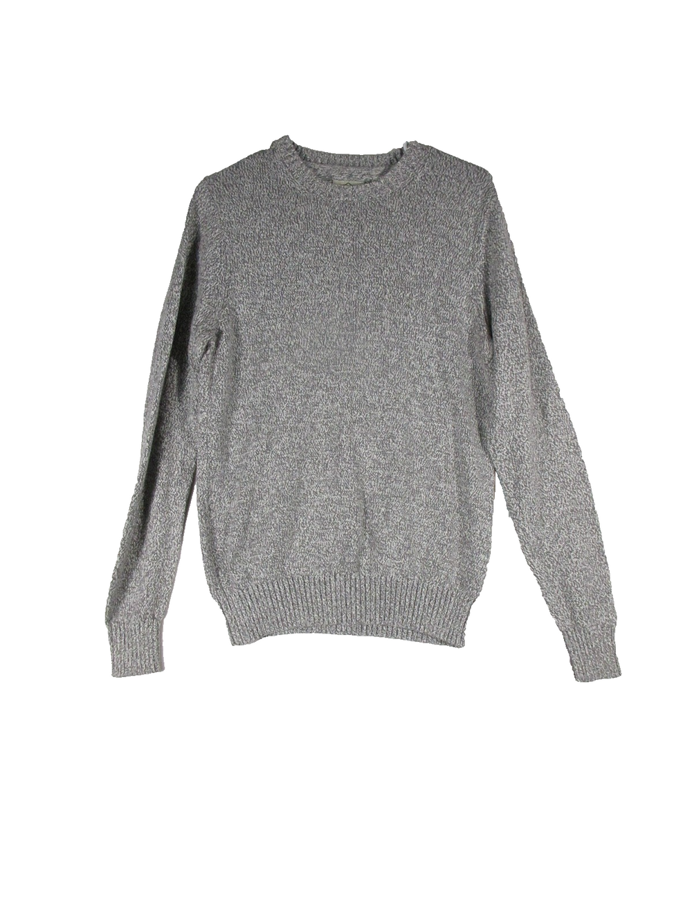 St. John's Bay Womens Pullover Crew Neck Knit Sweater Long Sleeve Size S Gray