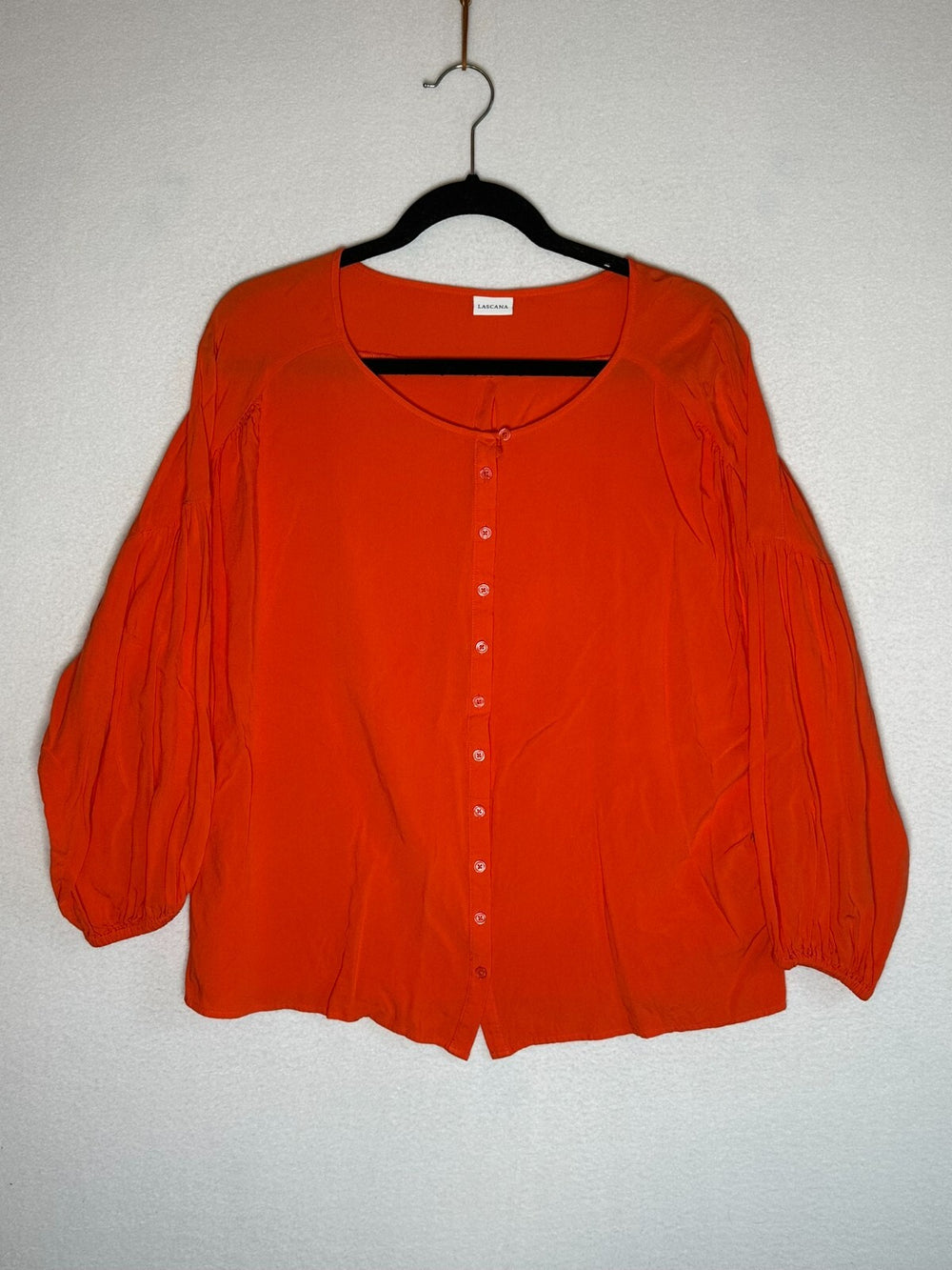 LASCANA Red Long Sleeve Blouse Women's Size US 14