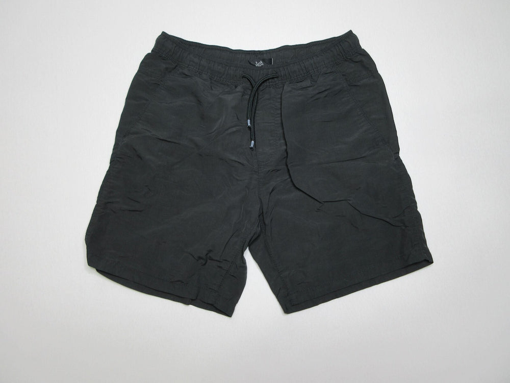 H&M Mens High Rise Slash Pockets Board Shorts Drawstring Waist Size M Black