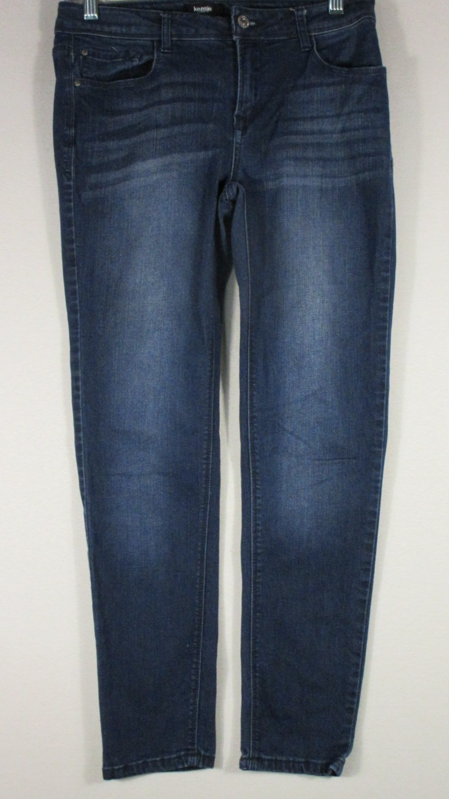 Kensie Jeans Womens High Waist Skinny Jeans Button Fly Pockets Size 6/28 Blue