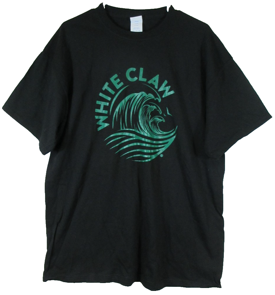Port & Company Mens White Claw Graphic T-Shirt Short Sleeve Size XL Black