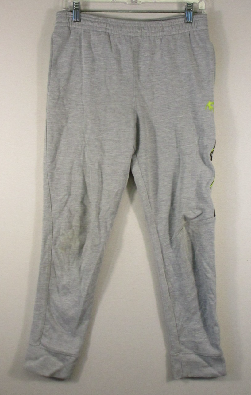 AND1 Boys Active Tech Fleece Basketball Sweatpants Elastic Waist Size XL Gray