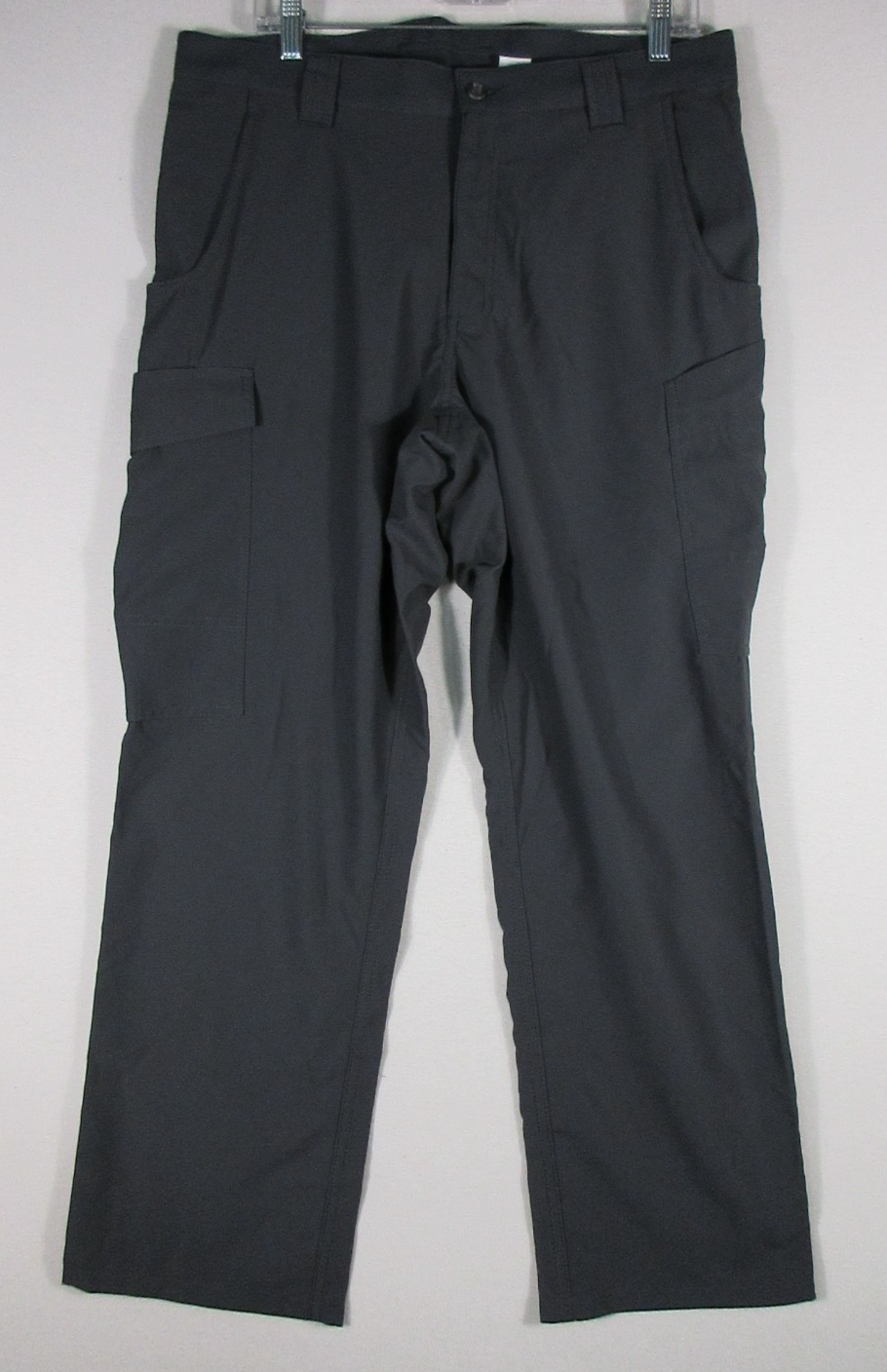 Design Collective Mens Cargo Pants High Waist Button Fly Pockets Size 34RG Gray