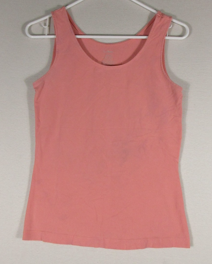 L.L.Bean Womens Pullover Summer Tank Top Scoop Neck Sleeveless Size XS Pink