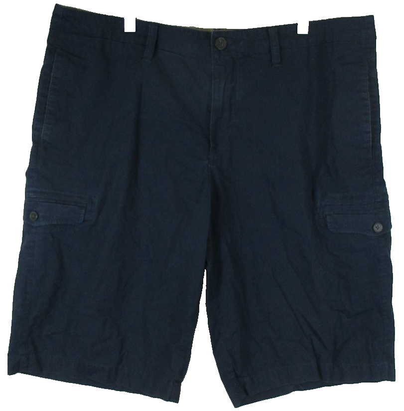 Timberland Mens Mid Rise Cargo Shorts Stretch Denim Button Fly Size 36 Blue