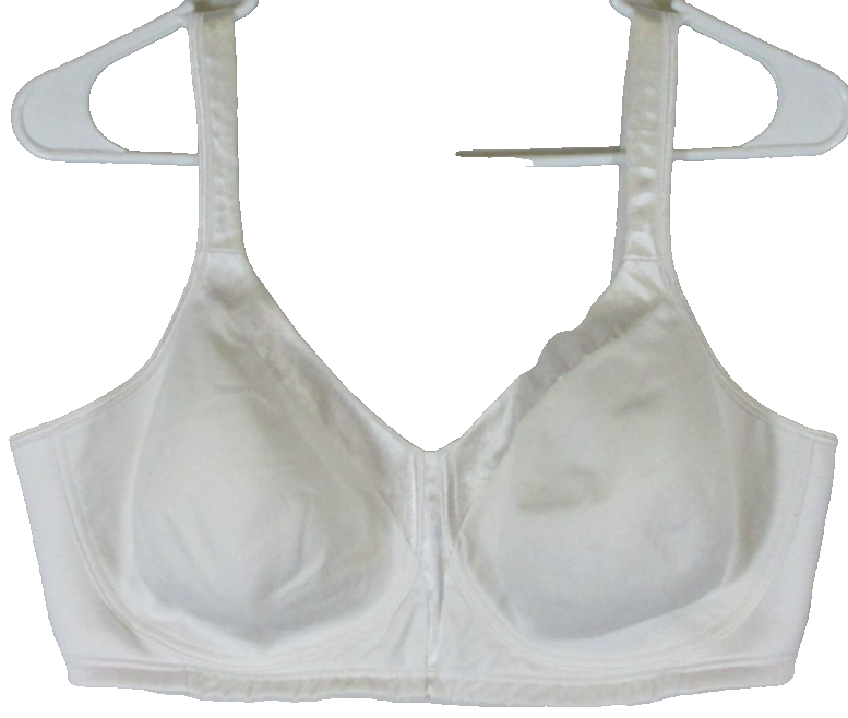 Playtex Womens Silky Soft Wirefree Bra Adjustable Strap Size 40D White