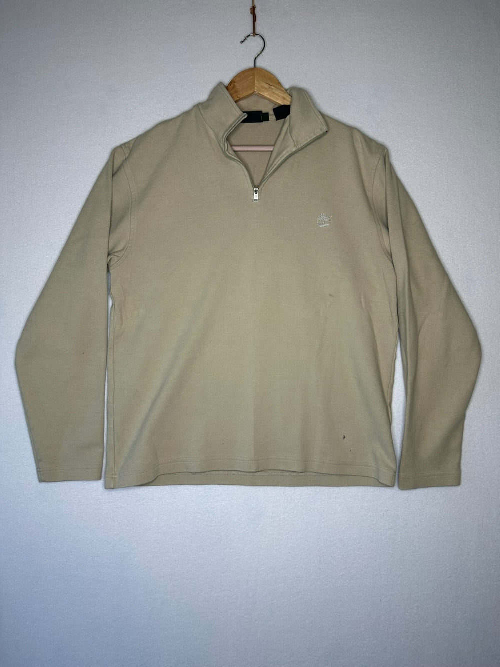 TIMBERLAND Beige 1/4 Zip Men's Size Medium