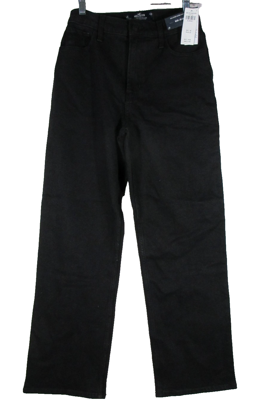 Hollister California Womens Ultra High Waist Dad Jean Stretch Size W27 Black